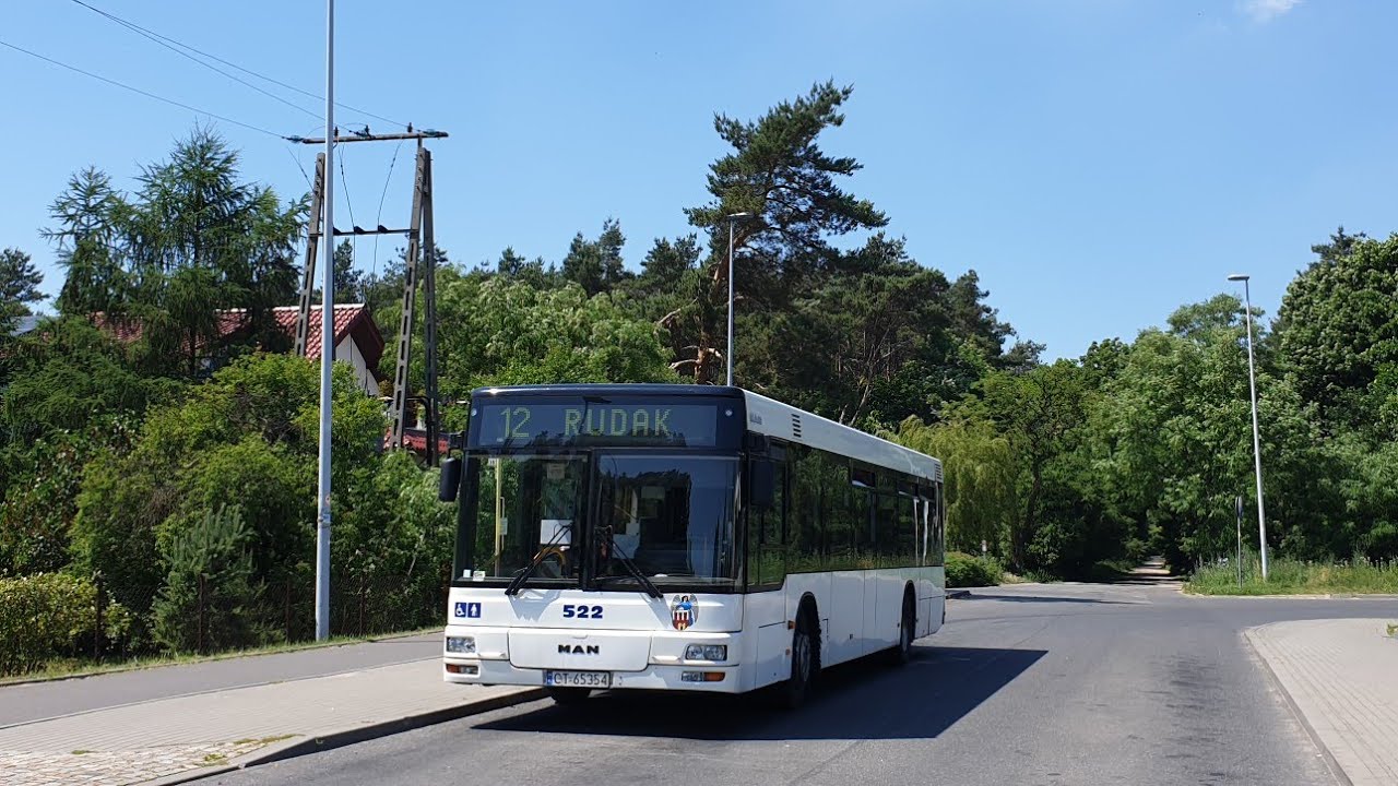 MZK Toruń - linia 12 | MAN NL283 #522