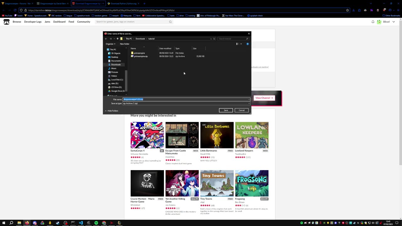 How to run Web/HTML5 games locally with Python