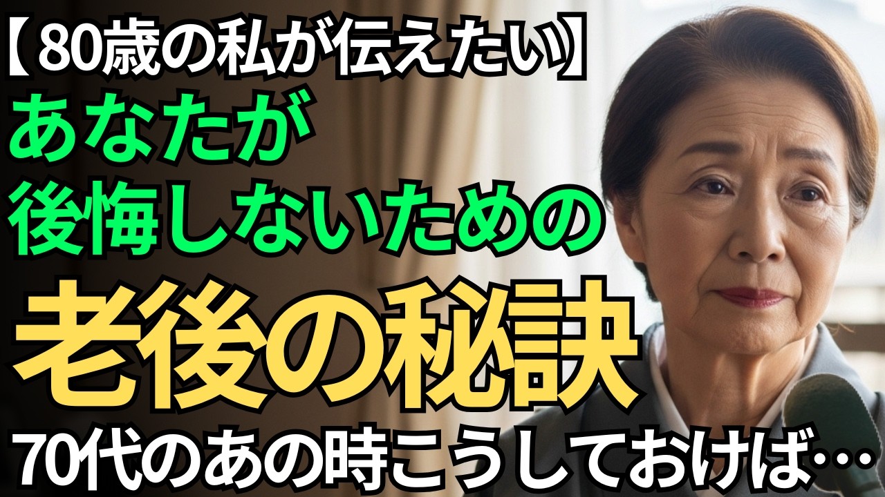 【70代が分かれ道】今こそ見直すべき10の思い込み─80歳の私が後悔から学んだ『老後の心得』