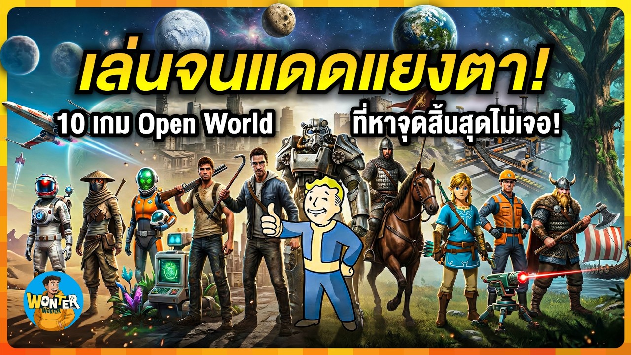10 เกม Open World สุดดูดเวลา เล่นเพลินไม่มีวันจบ! ซื้อครั้งเดียวคุ้ม | WonTer