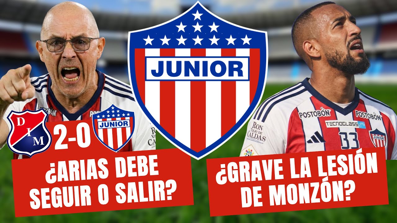 ¿ARIAS DEBE SALIR DEL JUNIOR? ¿GRAVE LESIÓN DE MONZÓN? | Medellín 2-0 Junior | #100Tiburon