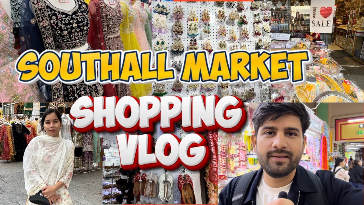 Visiting Southall Market | Mini Punjab In London | Karwachauth Shopping Vlog| Southall Walking Tour 