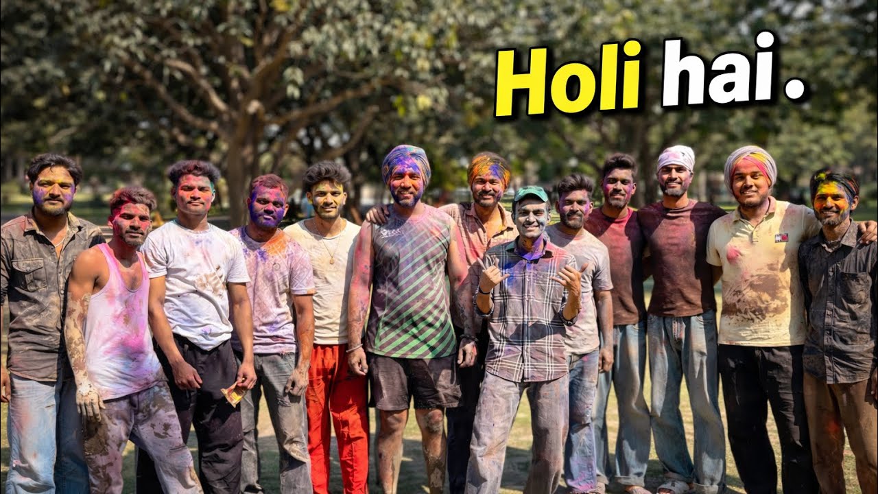 Holi vlog (Part 1) celebration 😍with friends Full enjoy 2026 ❤️