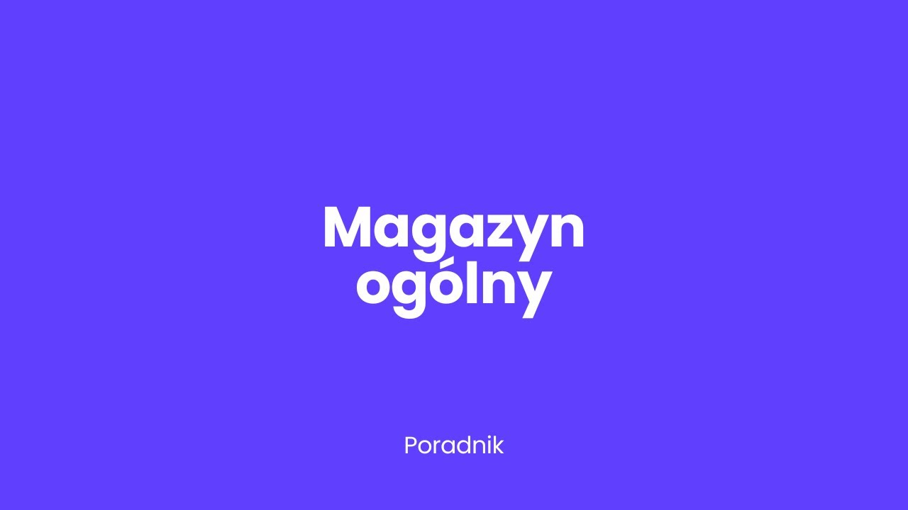 Magazyn ogólny Apilo