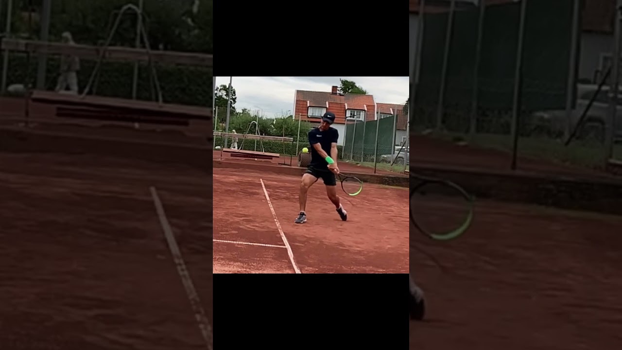 Slow motion backhand 🎾 #tennis #shorts #throwback #tennistv #slowmotion #tennisbackhand