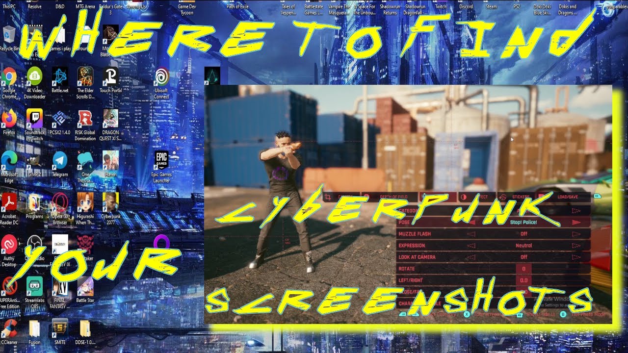 Where to Find Your Cyberpunk 2077 Screenshots on a PC