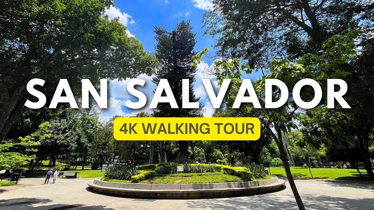 San Salvador, El Salvador 🇸🇻 - Beautiful Parque Cuscatlán  - 4K Walking Tour