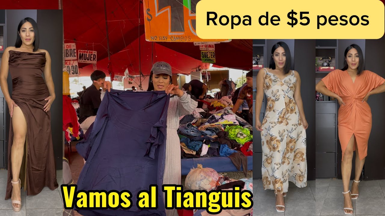 Encontré Ropa de $5 pesos en el Tianguis 😱✅