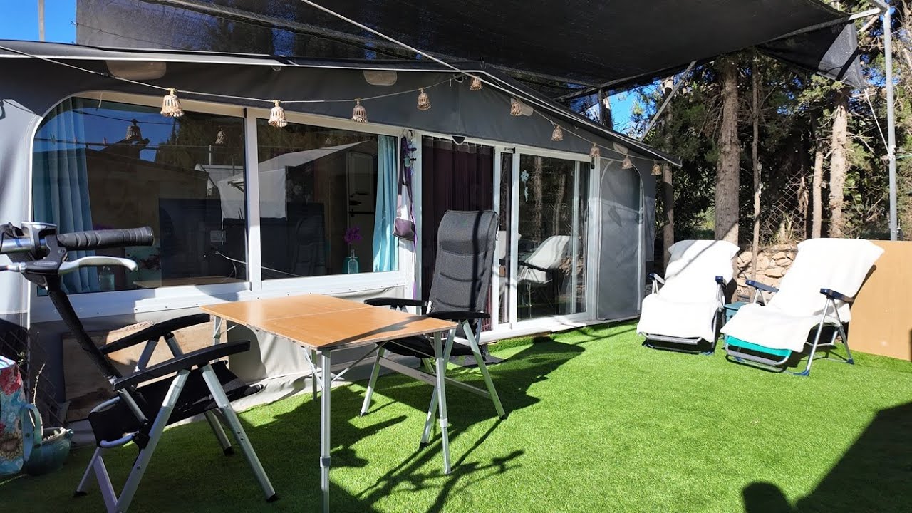 REDUCED! Caravan & Awning For Sale On Camping Benisol Campsite In Benidorm £26,000