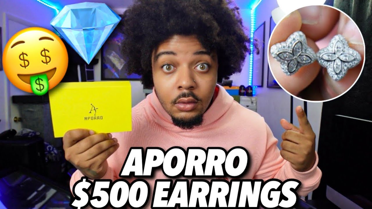 APORRO SENT ME $500 MOISSANITE EARRINGS! 💎🔥