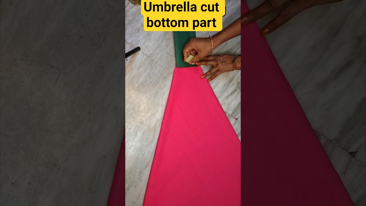 umbrella cut bottom part , easy ga, easy  way . cutting easy tips #tips  #fashion #dresscutting