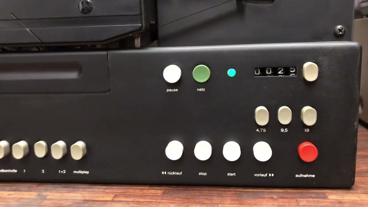 Braun TG 1000 Baujahr 1970 nach Reparatur ein Testlauf, das Spulen funktionierte nicht richtig.