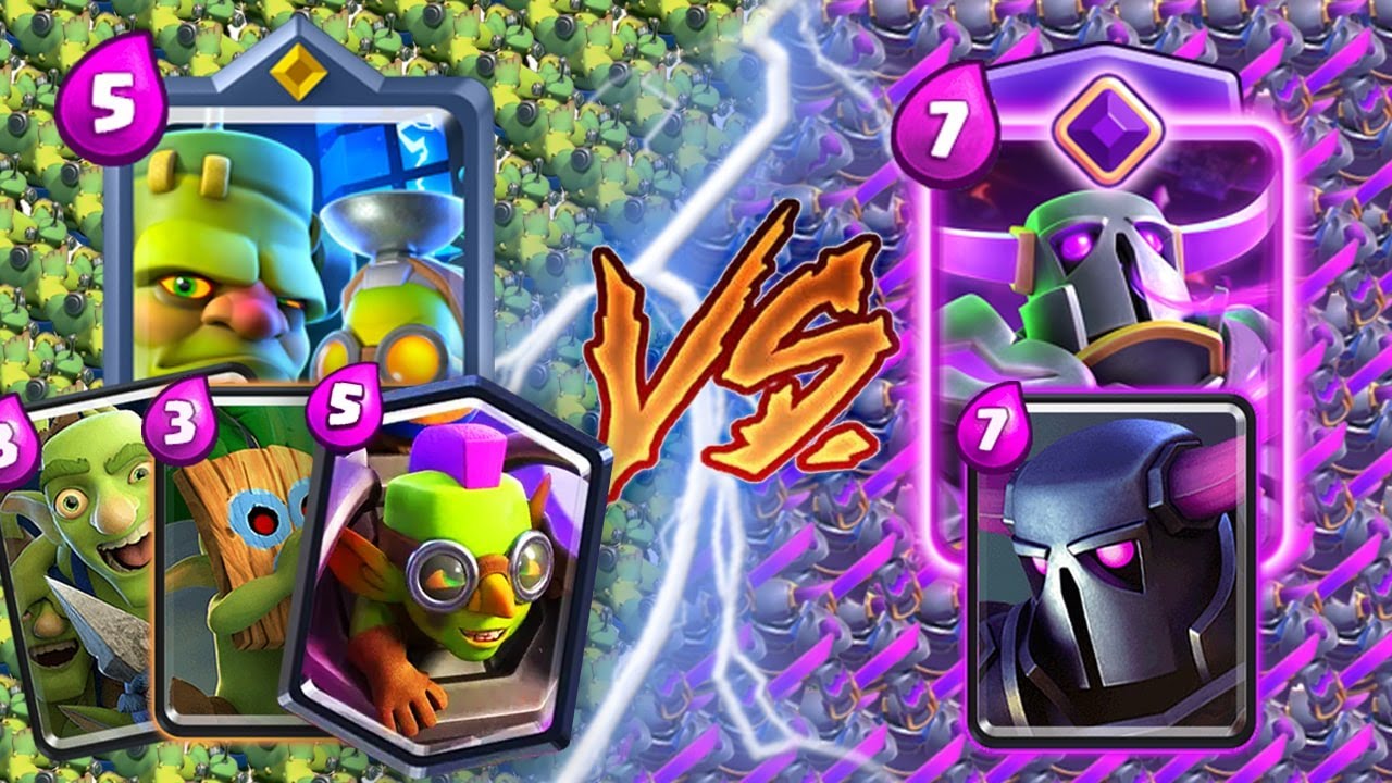 GOBLINS TEAM Vs 2x PEKKA EVOLUTION - Clash Royale