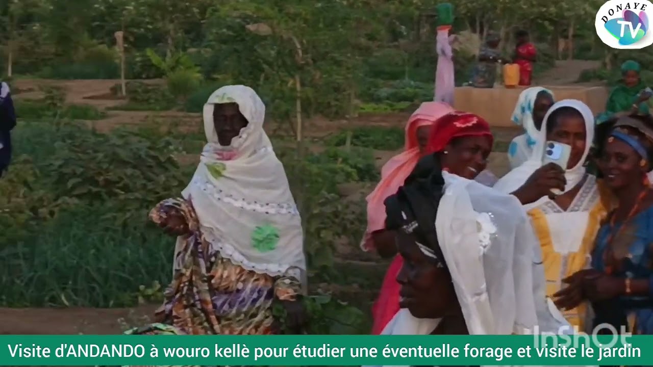 Visite d'ANDANDO à wouro kellè pour étudier une éventuelle forage et visite le jardin