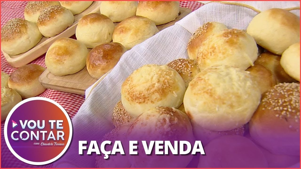 Receita prática de pão de batata com recheio de requeijão super macio