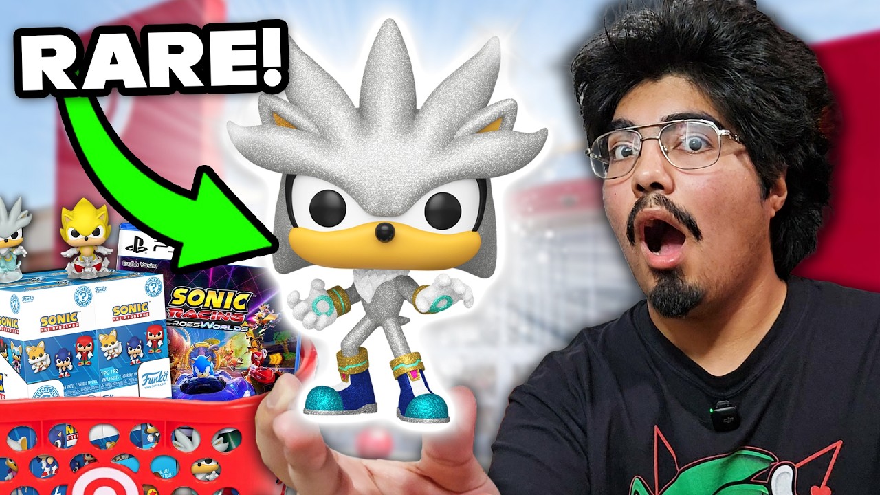 Охота за товарами Sonic! — Я купил серебряную фигурку ёжика DIAMOND Silver! (НОВЫЕ игрушки Sonic,...