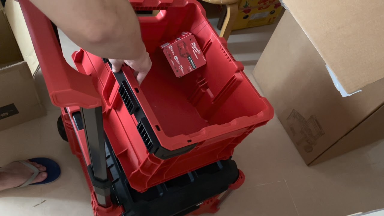 真開心！人生最大的開箱：Milwaukee PACKOUT tools box 美沃奇 工具箱
