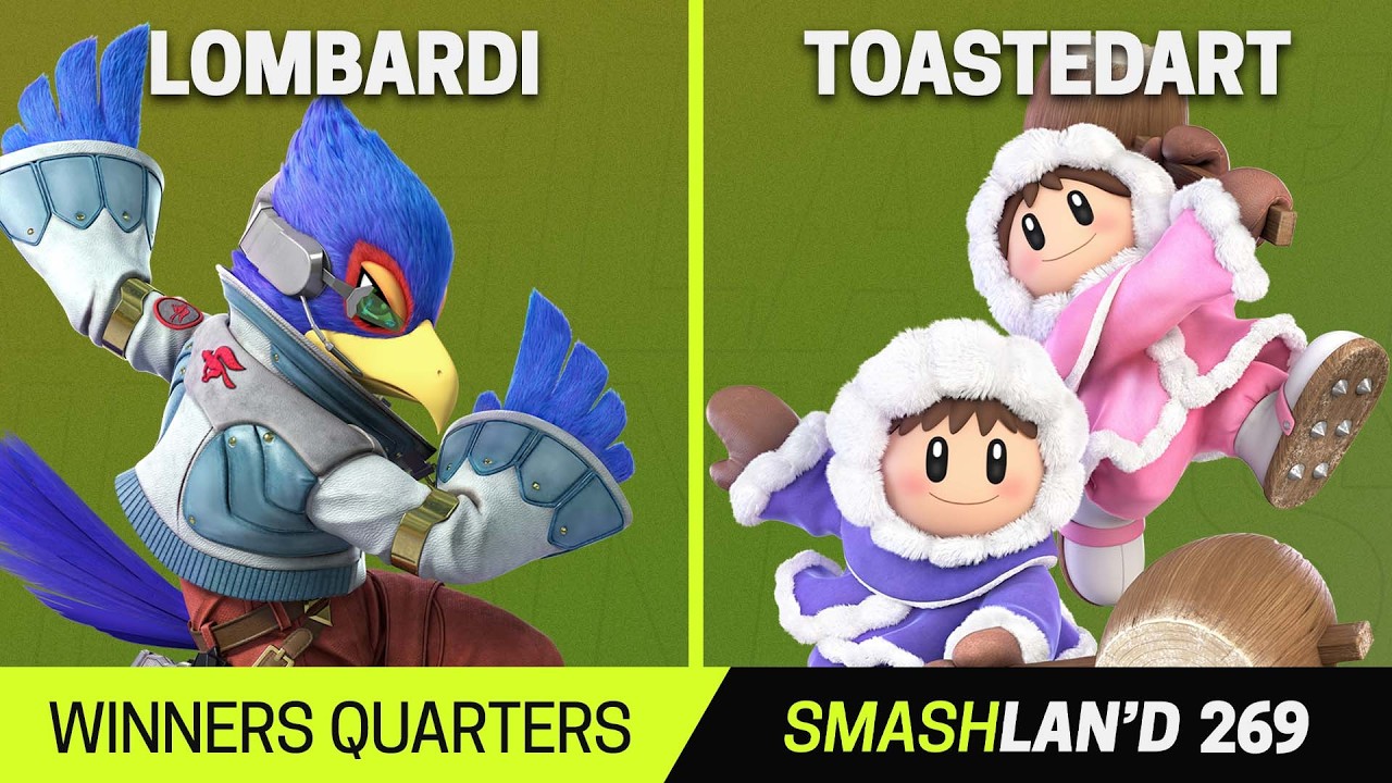 SmashLAN'd 269 Winners Quarters - Lombardi (Falco) vs ToastedArt (Ice Climbers) - SSBU Tournament