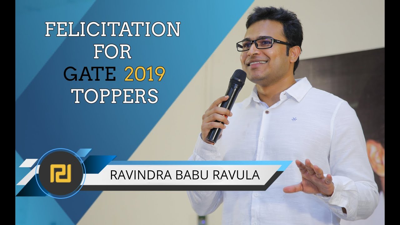 GATE 2019 Toppers Felicitation Event Highlights by RAVINDRABABU RAVULA