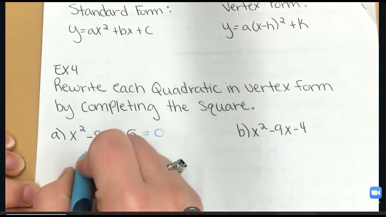Solving Quadratic Equations Day 2 Part 2