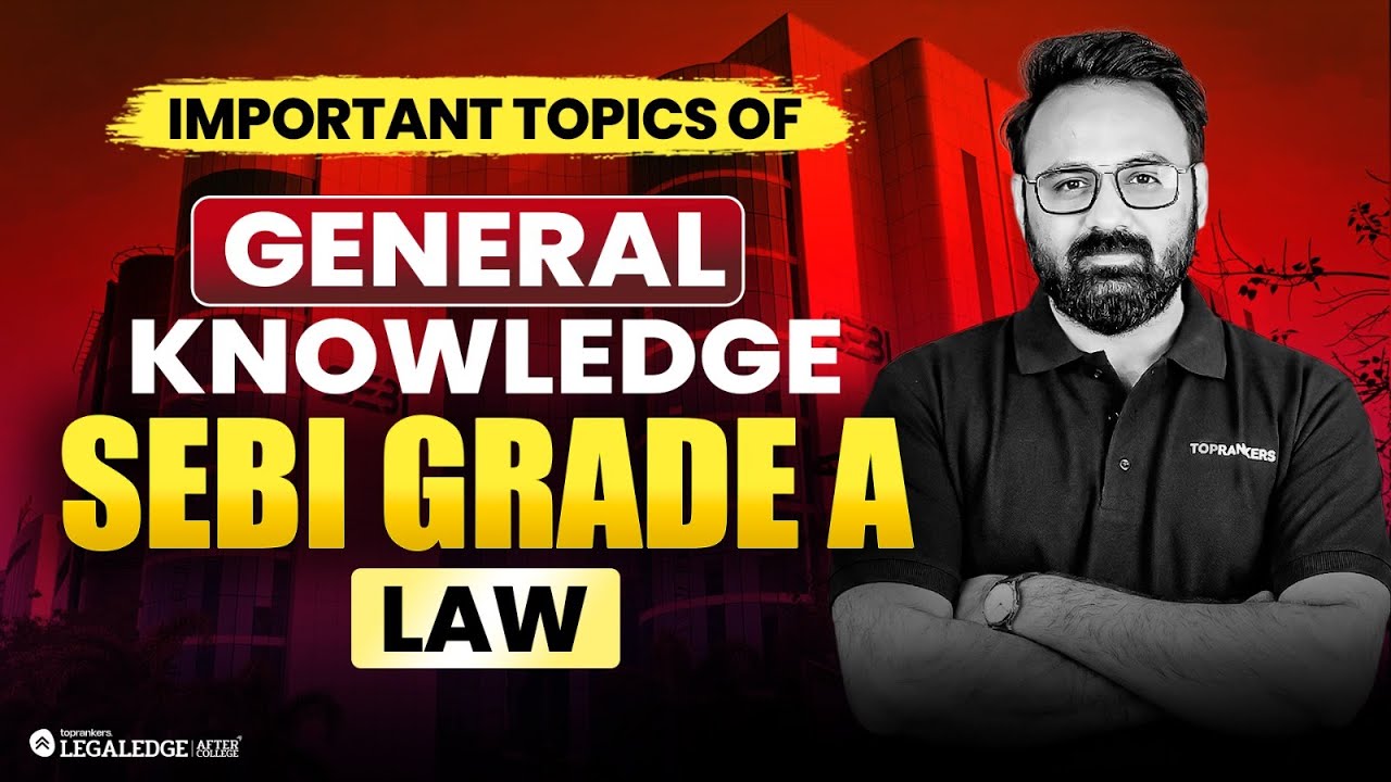 SEBI Grade A Phase 1 GK Live Series | Important GK Topics Explained |