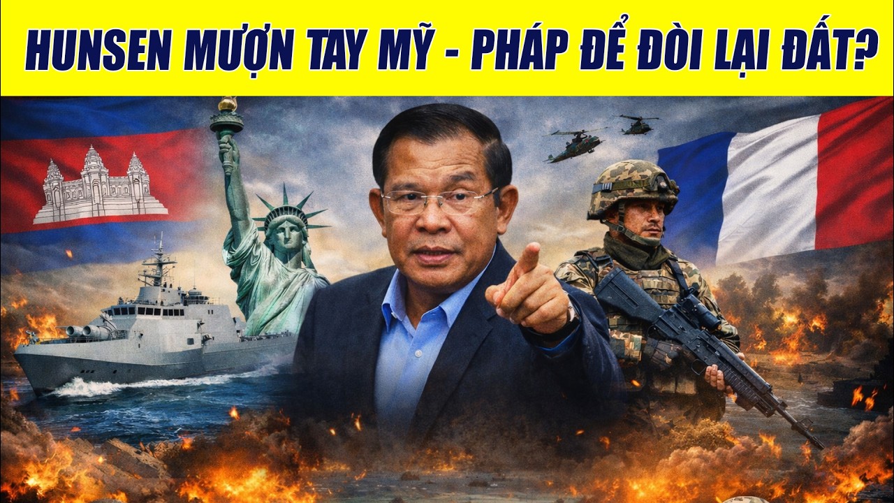 Thế Cờ Hiểm Của Hun Sen: Mượn Tay Mỹ - Pháp Để Đòi Lại Đất Từ Thái Lan?