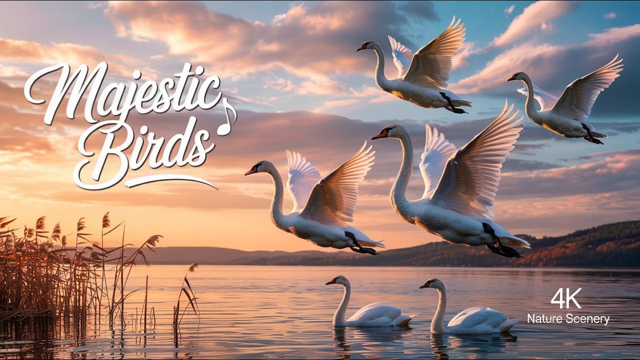 Majestic Birds in Flight | Relaxing 4K Nature Scenery & Music