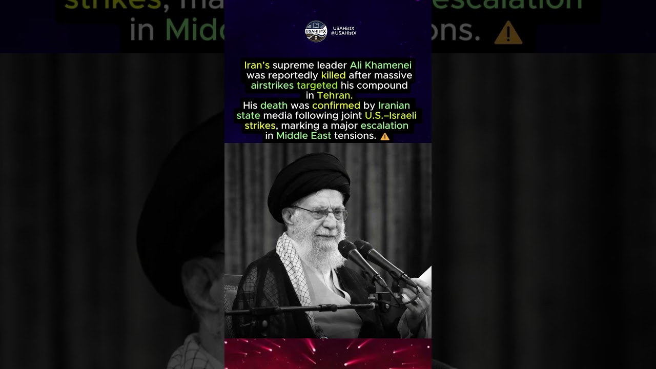 Iran&rsquo;s Supreme Leader Killed in Airstrike &mdash; World in Shock 🌍