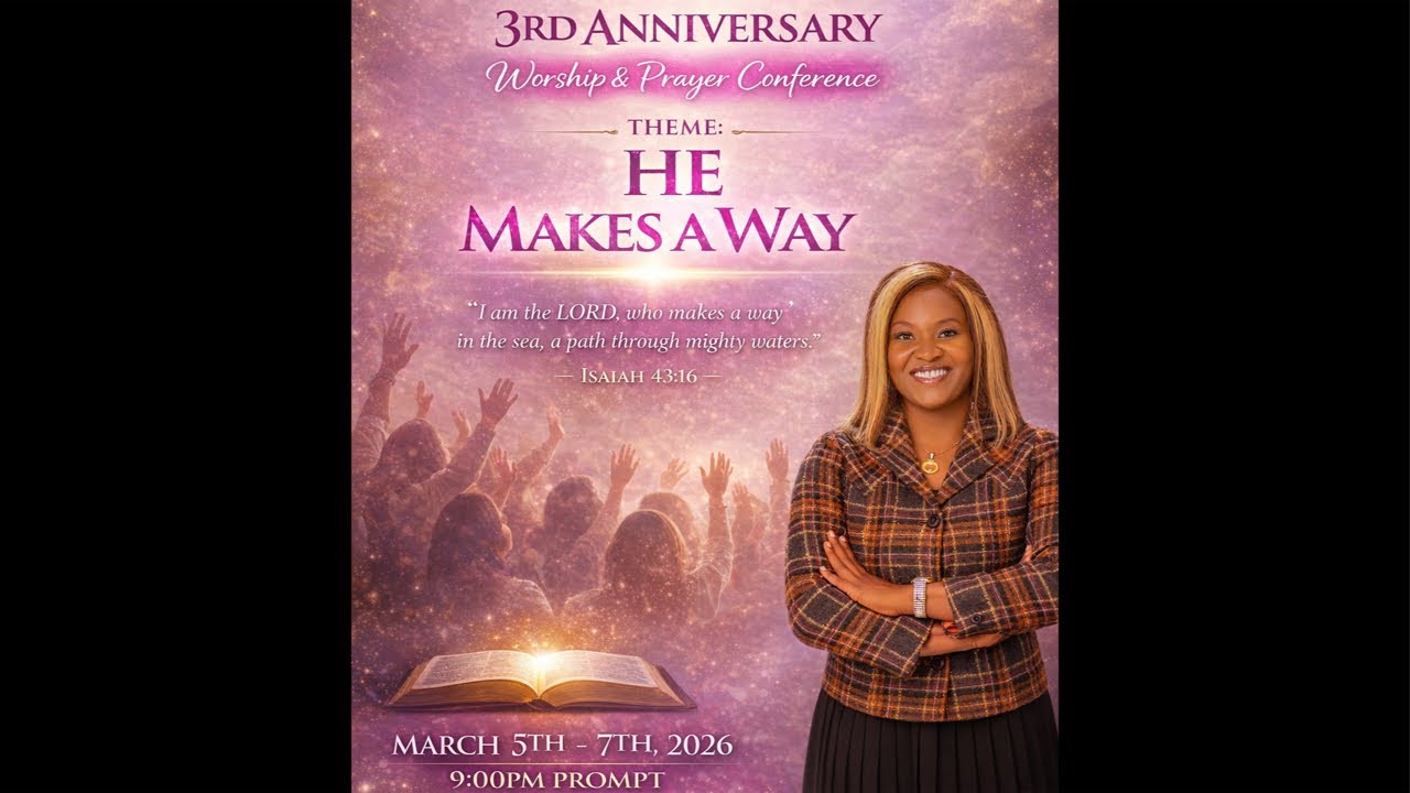 He Makes A Way- TAD 3RD ANNIVERSARY- Live prophetic prayers #churchonline