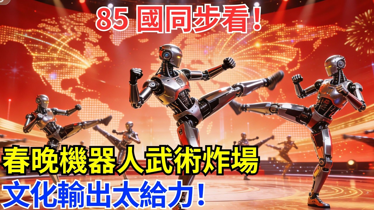 85 種語言全球直播！春晚機器人打功夫，讓中國文化在世界 「踢」 出最強一腳#基建 #科技 #科普 #奇跡 #世界奇跡 #基建狂魔