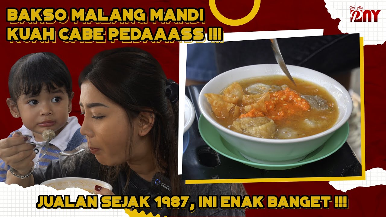 BAKSO MALANG MANDI KUAH CABE PEDAS !!! UDAH JUALAN DARI 1987, INI ENAK BANGET !!!
