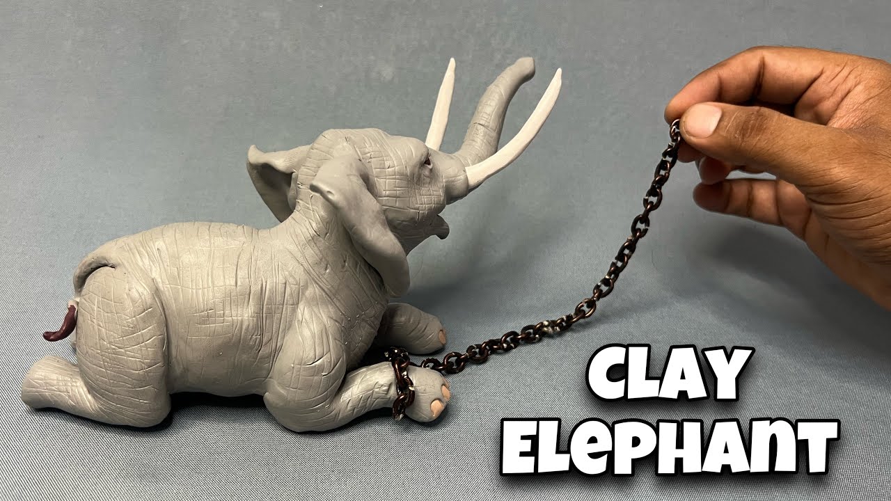Clay Sculpting: Elephant || How To Make Animal With Clay || Clay Modelling || Clay Craft and Art