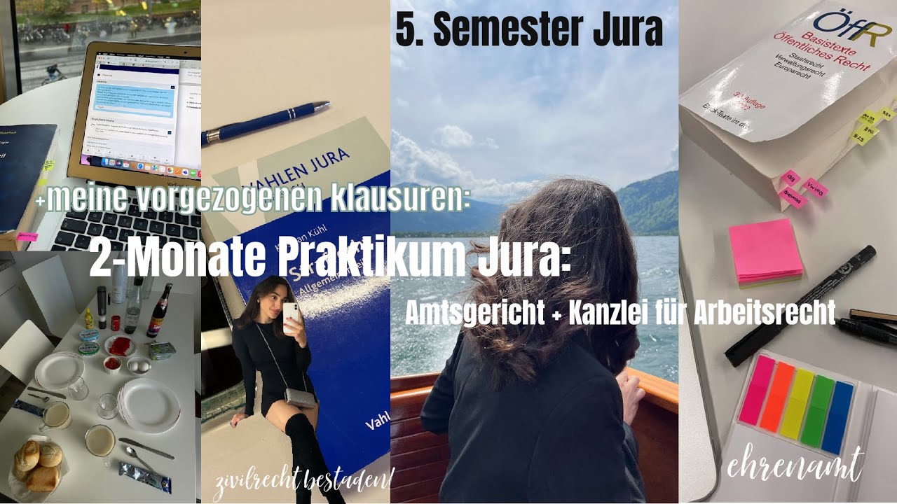 Praktikum: KANZLEI+GERICHT & 4. Semester Diary (Klausurergebis, Ehrenamt, Routine vor Klausuren)