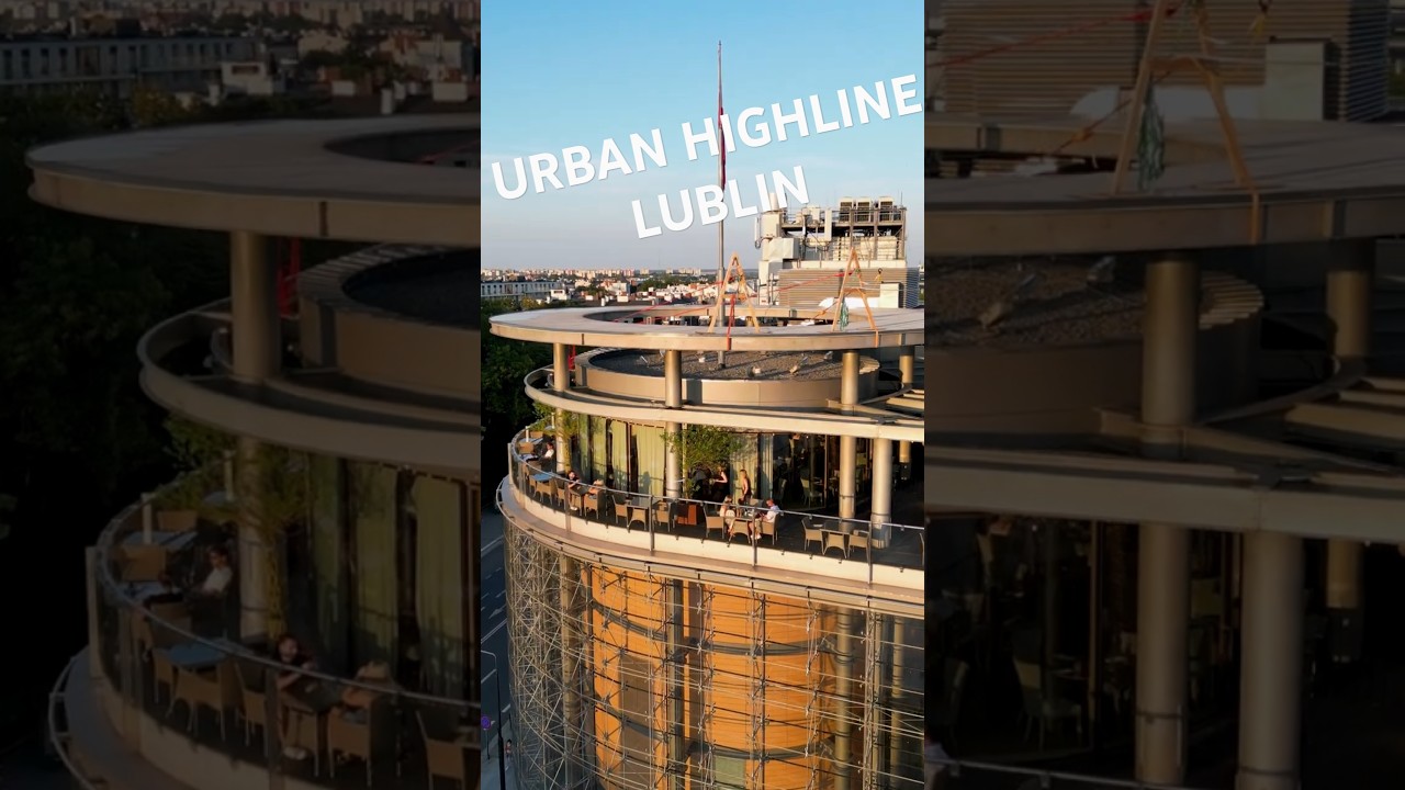 Urban Highline Festival second location!  Slackline setup!  #adventure #slackline #lublin #highline