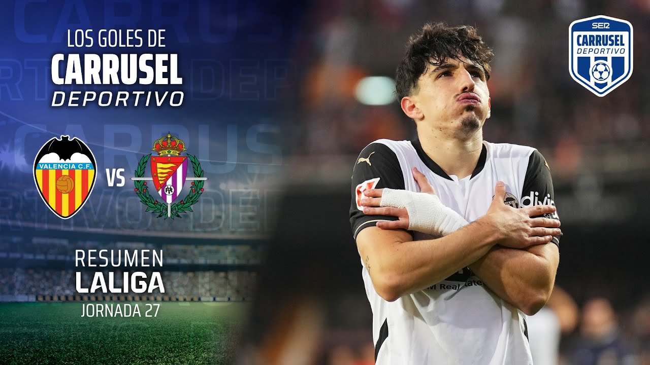 El Valencia consigue tres puntos vitales | Los goles del Valencia 2 - 1 Real Valladolid