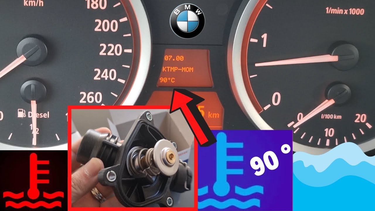Как самостоятельно проверить термостаты на BMW E60 E90 E91 E92 E93 E93 E61 E70 E87 ...