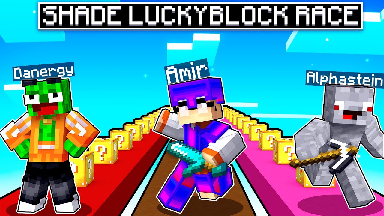 ich CHEATE bei SHADE LUCKY BLOCK LUCKYBLOCK RACE in Minecraft