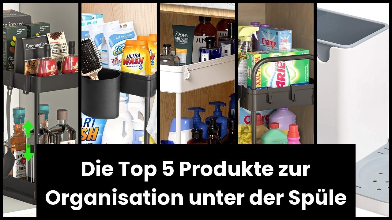 Organizer unter der sp&uuml;le: Die Top 5 Produkte zur Organisation unter der Sp&uuml;le