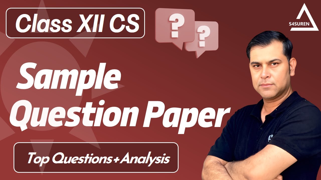 Class 12 Computer Science Sample Paper 2025&ndash;26 | Full Solution & Detailed Explanation