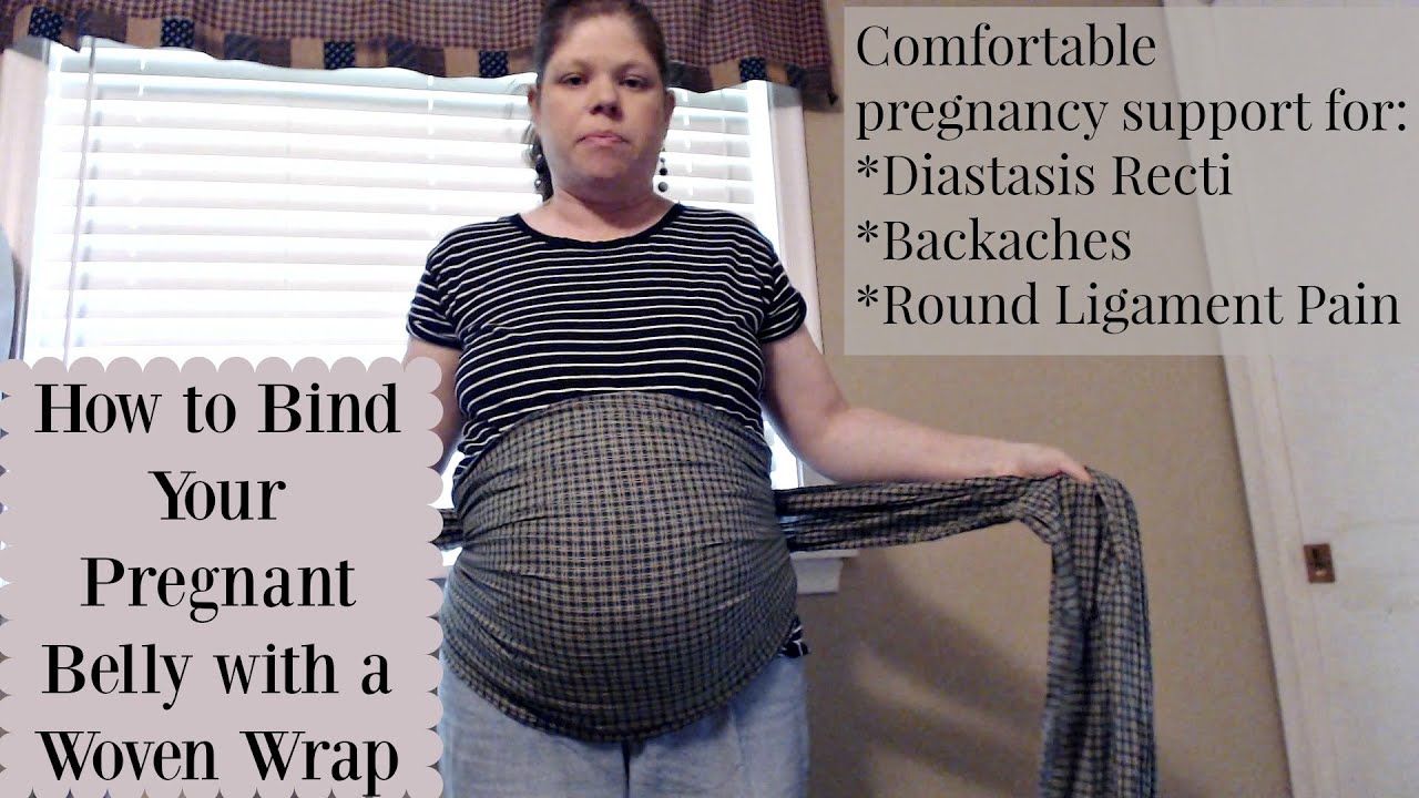 How to Bind Your Pregnant Belly with a Woven Wrap for Comfortable Pregnancy Support