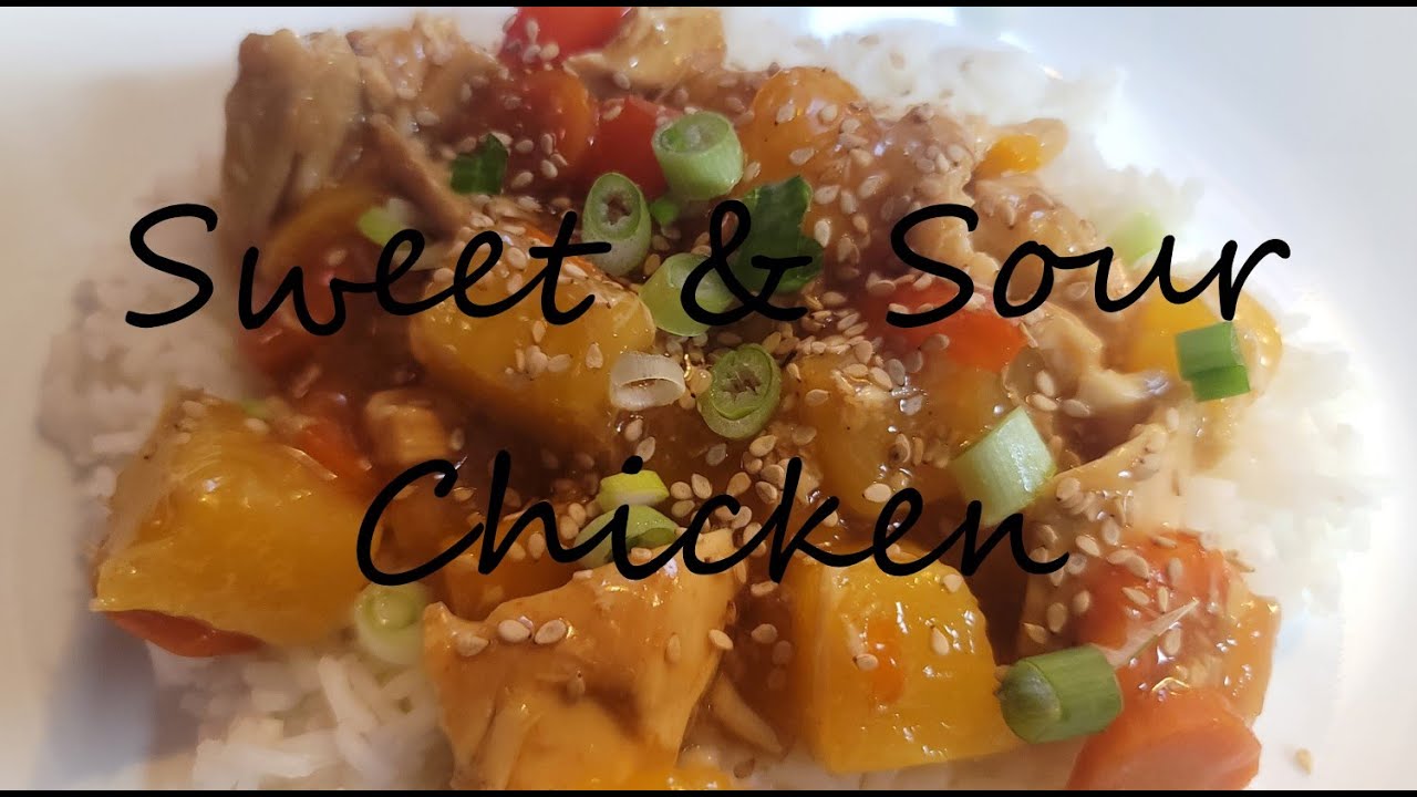Sweet & Sour Chicken in the Slow Cooker ~ Simple Cheap Meal
