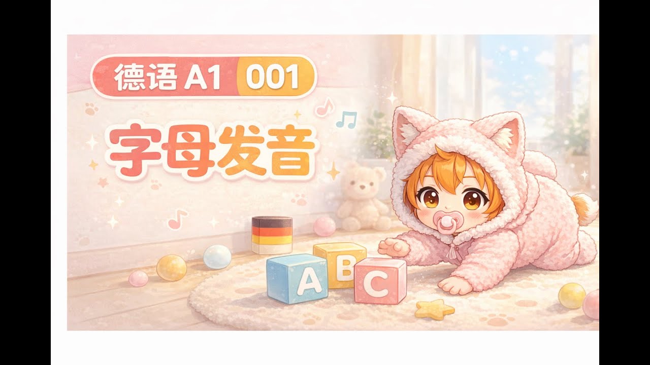德语A1学习 - 001 德语字母发音