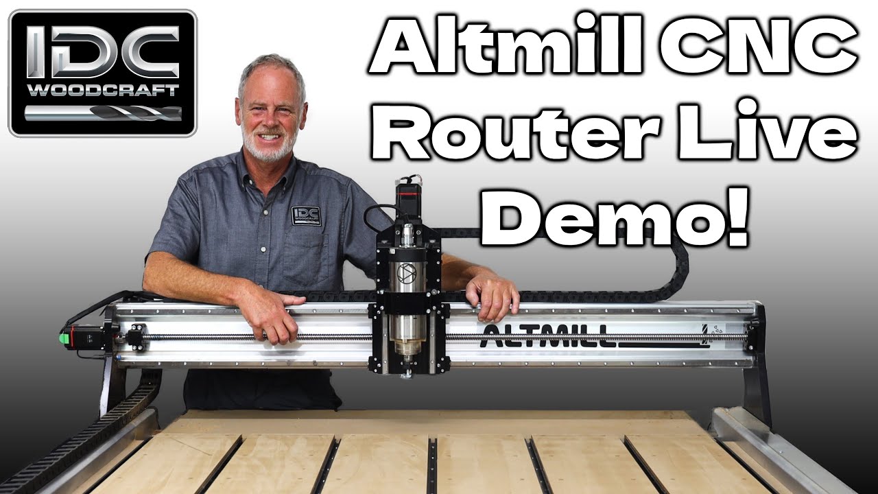 Демонстрация работы фрезерного станка с ЧПУ Altmill в режиме реального времени