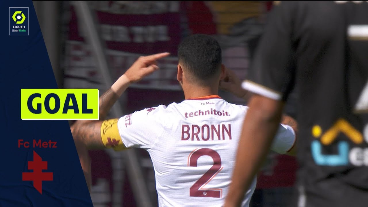 Goal Dylan BRONN (10' - FCM) ANGERS SCO - FC METZ (3-2) 21/22