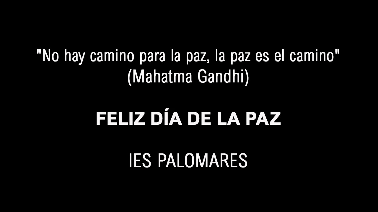 Día De la Paz. IES PALOMARES