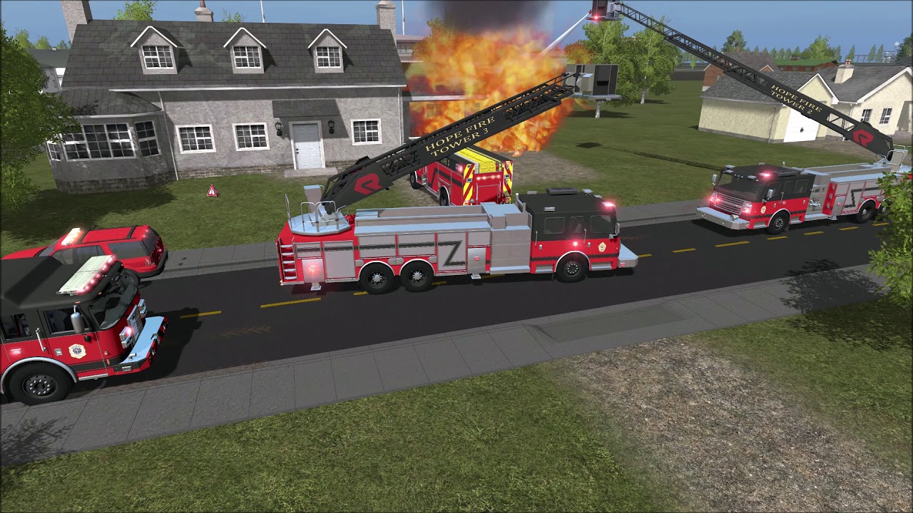FS17 | Hope Fire Department | Fully involved Garage Fire!