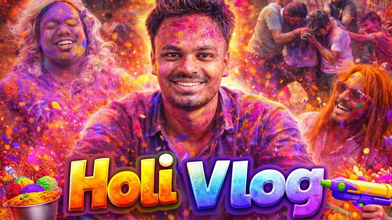 “Is Holi Par Bahut Bawal Hua 😱🔥 | Holi Vlog 2026” |Rang, Masti Aur Pagalpanti 😂❤️