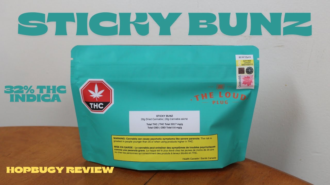 Sticky Bunz The Loud Plug 32% thc Indica Cannabis Review