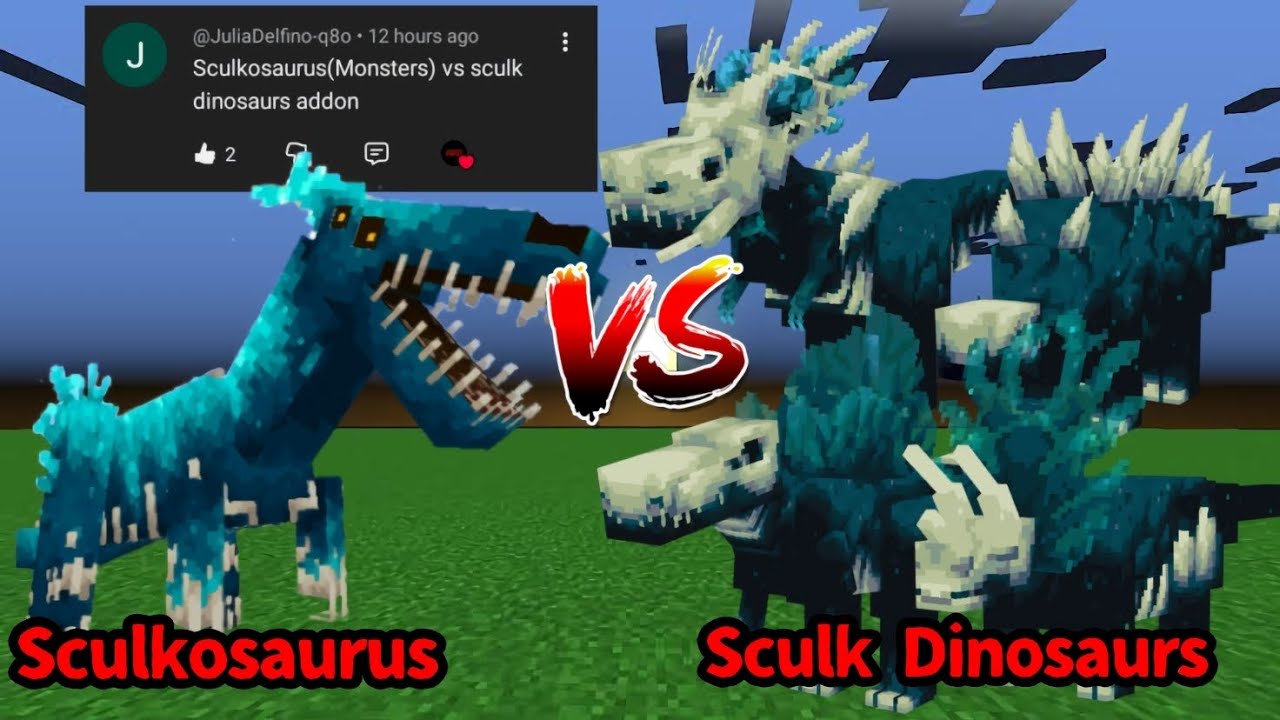Sculkosaurus vs Sculk Dinosaurs | Minecraft Mob Battle
