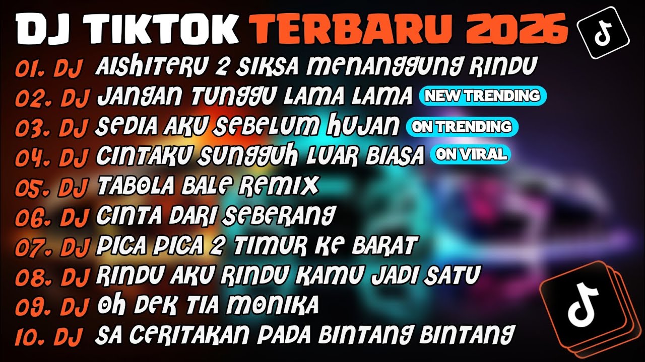 DJ TIKTOK TERBARU 2026🎵DJ AISHITERU 2 ~ SIKSA MENANGGUNG RINDU🎵DJ JANGAN TUNGGU LAMA²🎵 FULL ALBUM